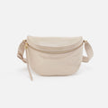 Juno Belt Bag In Metallic Leather – Sand Shimmer