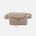 Fern Large Belt Bag in Pebbled Leather – Taupe