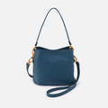 Starr Convertible Shoulder Bag in Pebbled Leather – Peacock Feather