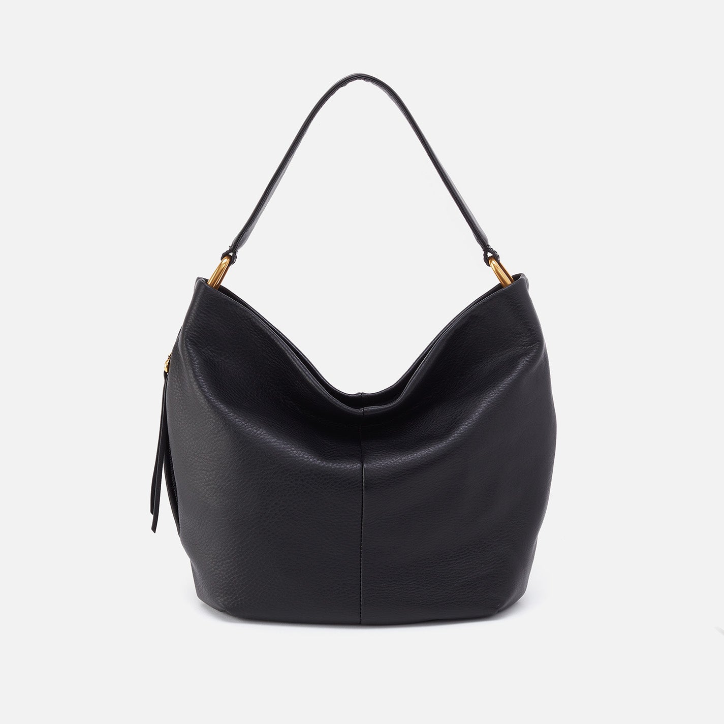 Harley Hobo in Pebbled Leather – Black