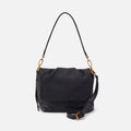 Harley Convertible Shoulder Bag in Pebbled Leather – Black