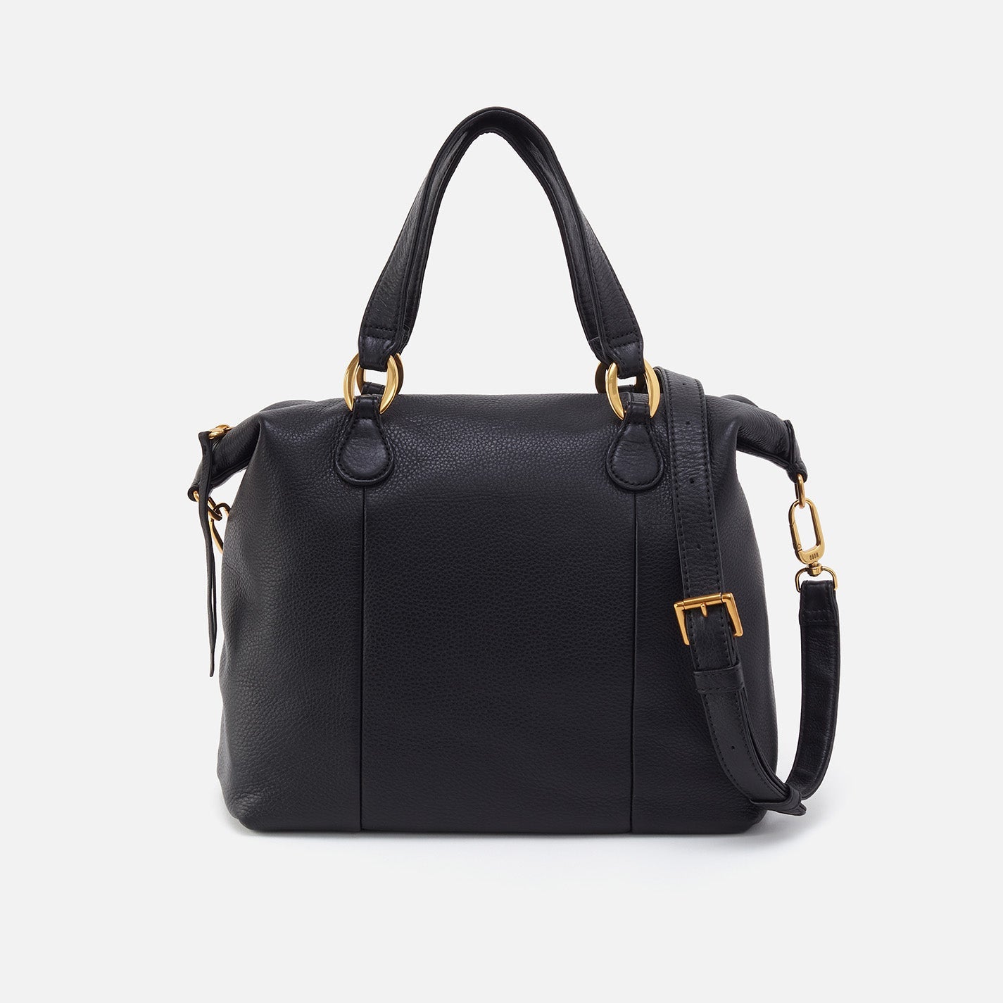 Harley Satchel In Pebbled Leather – Black