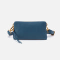 Fern Slim Belt Bag in Pebbled Leather – Peacock Feather