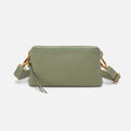 Fern Slim Belt Bag In Pebbled Leather – Watercress