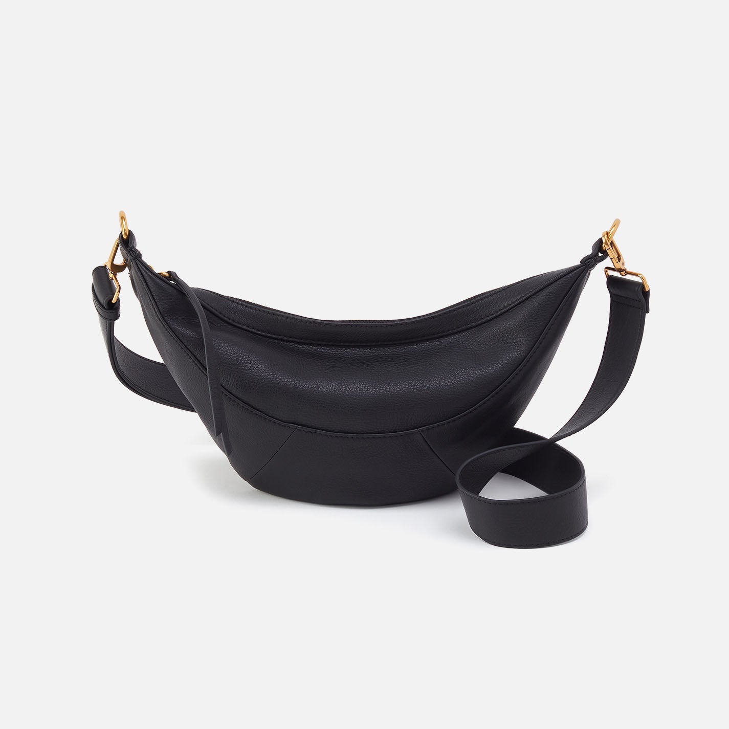 Carmen Sling In Pebbled Leather – Black