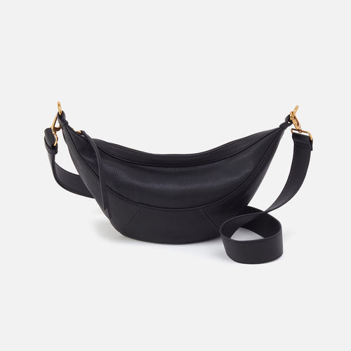 Carmen Sling In Pebbled Leather – Black