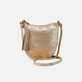 Lexi Crossbody In Pebbled Leather – Saddle Stardust