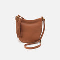 Lexi Crossbody in Pebbled Leather – Warm Honey