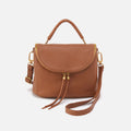 Fern Top Handle Satchel In Pebbled Leather – Warm Honey