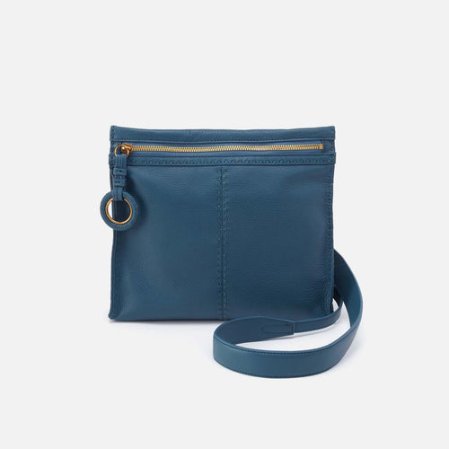 Austin Medium Crossbody in Pebbled Leather – Peacock Feather