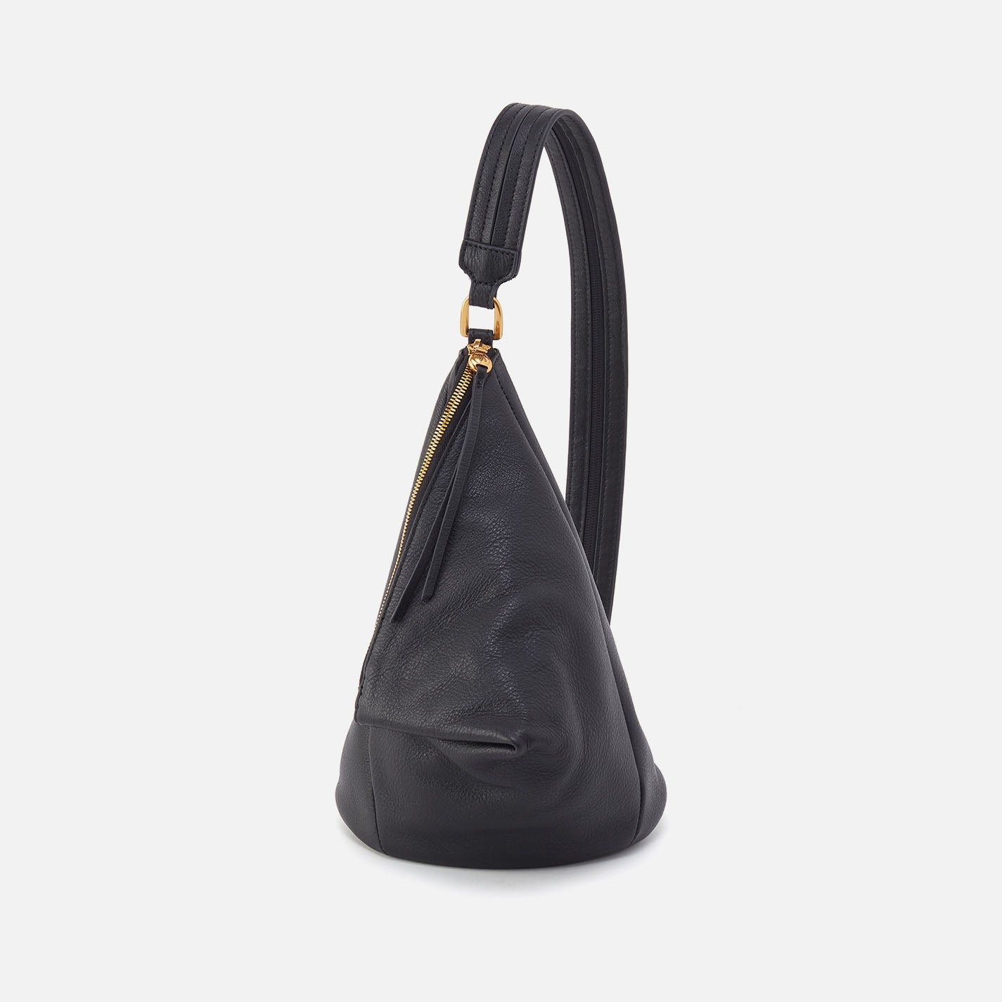 Sway Small Sling In Pebbled Leather – Black