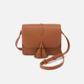 Eden Small Crossbody In Pebbled Leather – Warm Honey