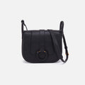 Kiva Large Crossbody in Pebbled Leather – Black