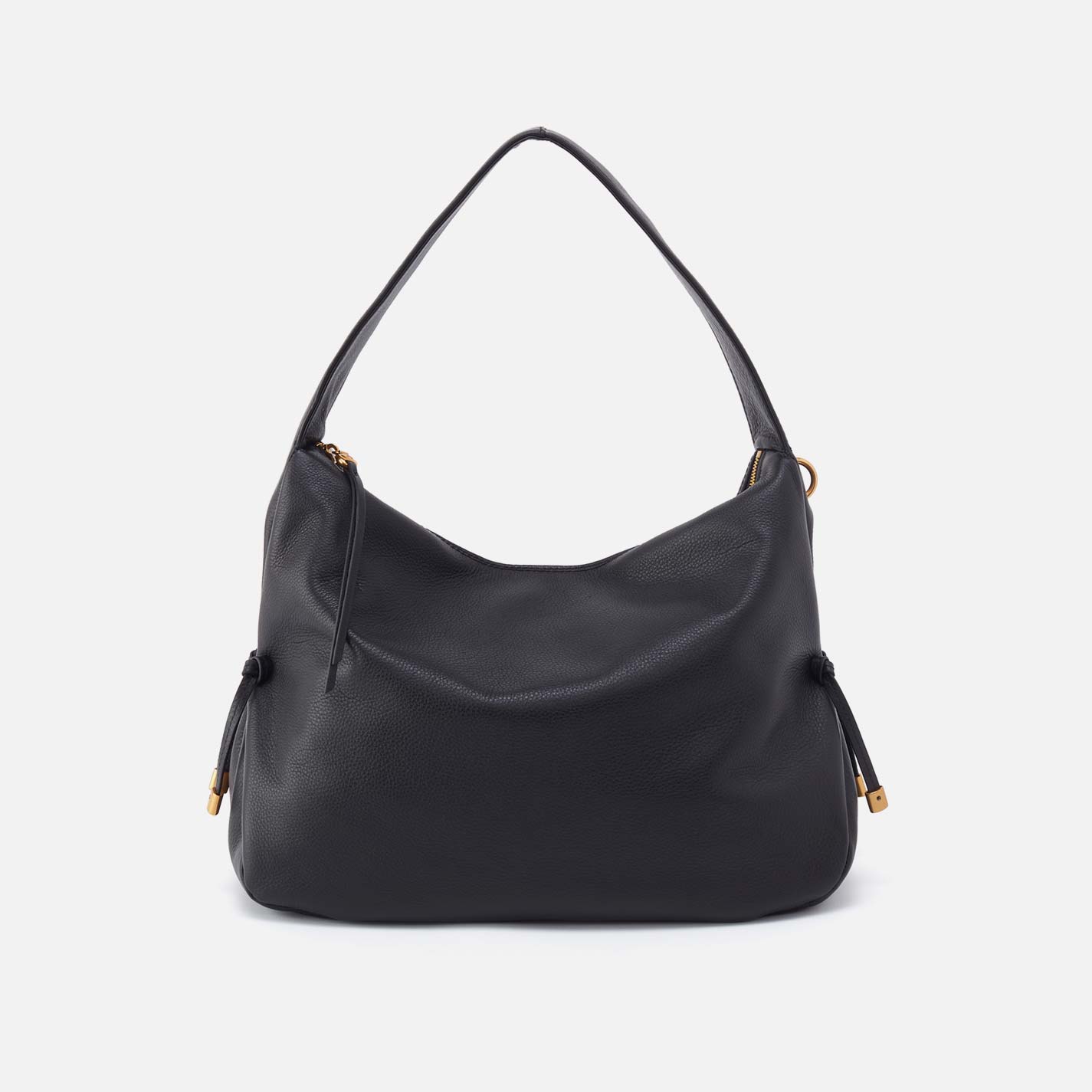 Kori Hobo in Pebbled Leather – Black