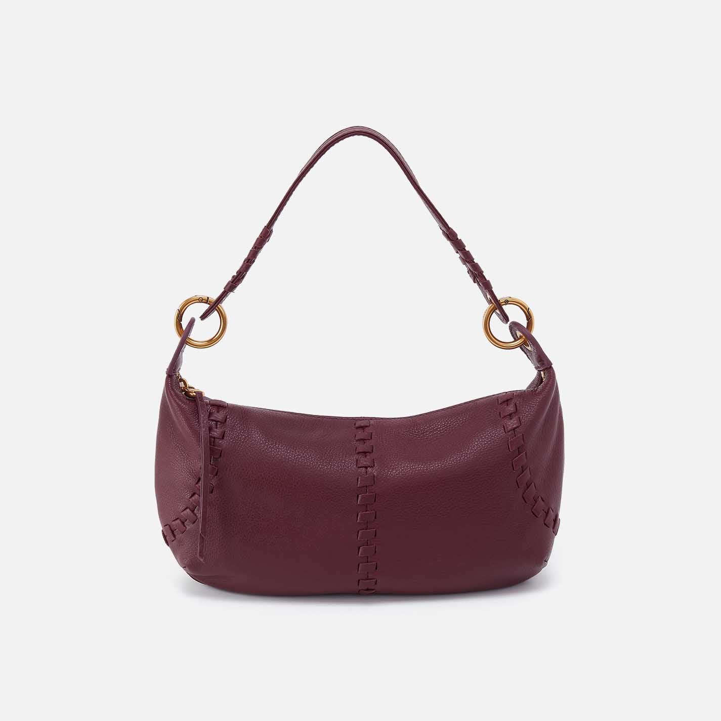 Opal Mini Shoulder in Pebbled Leather – Mulberry Glaze