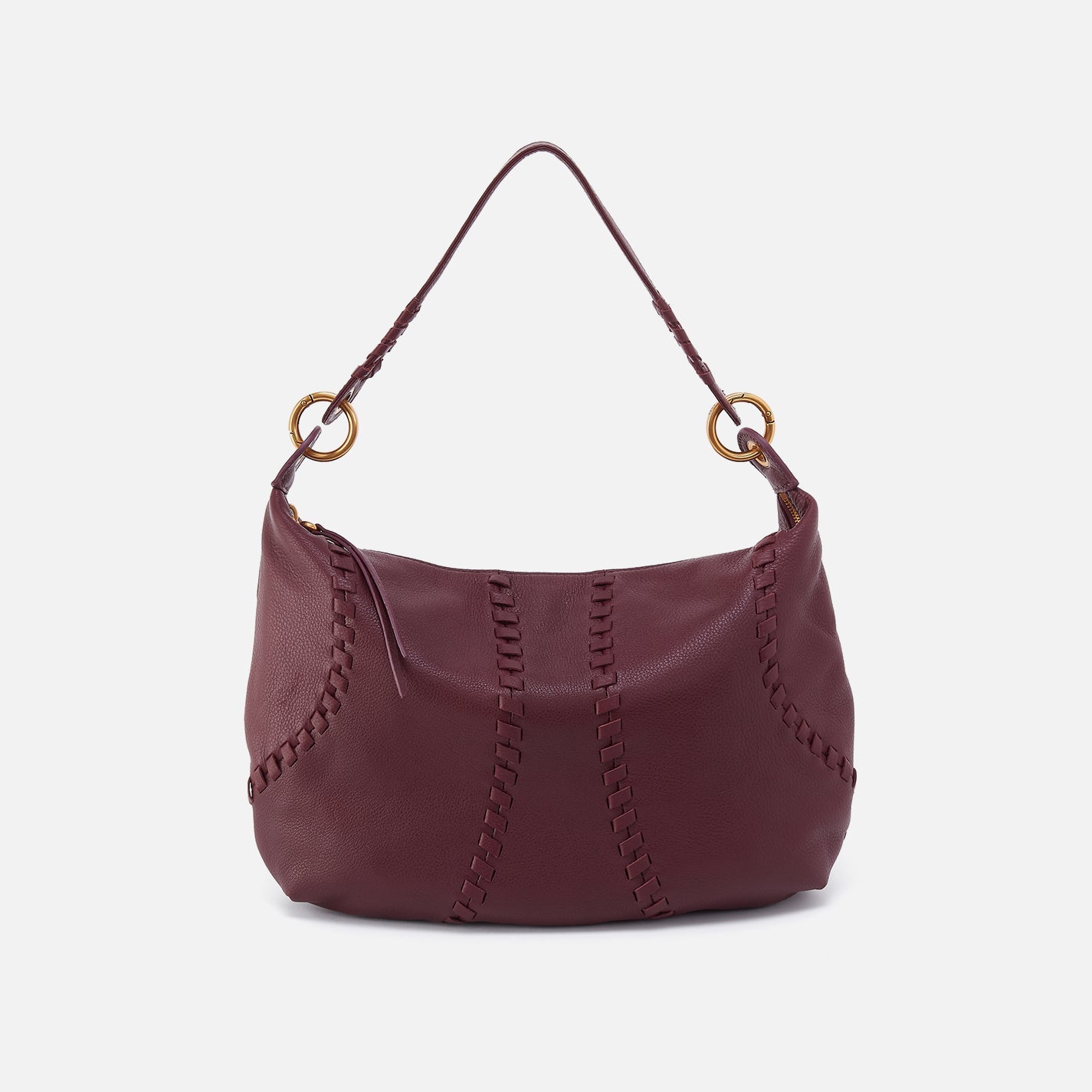 Opal Shoulder in Pebbled Leather – Mulberry Glaze