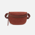 Juno Belt Bag In Suede – Sequoia Croc Emboss