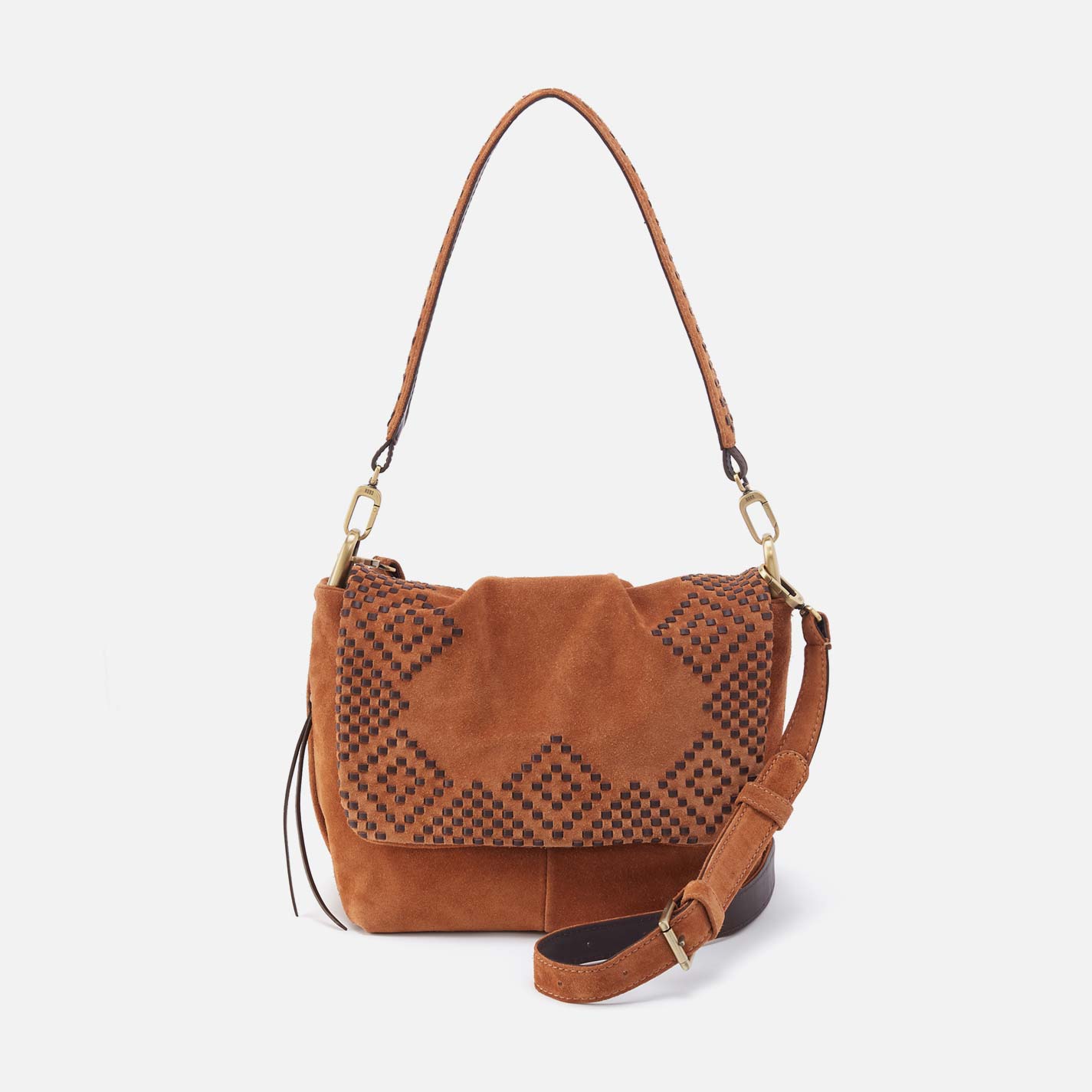 Harley Convertible Shoulder in Suede Leather – Oak Barrel
