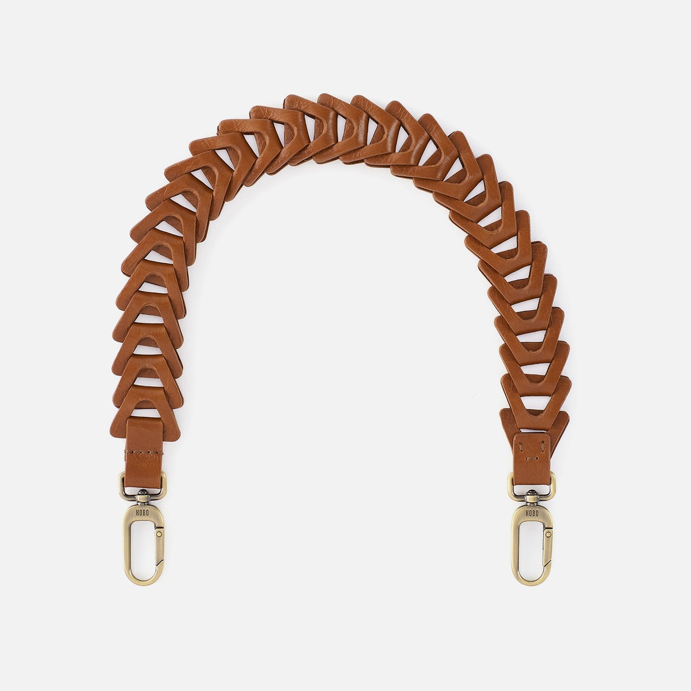 Petty Leather Link Strap in Polished Leather – Truffle