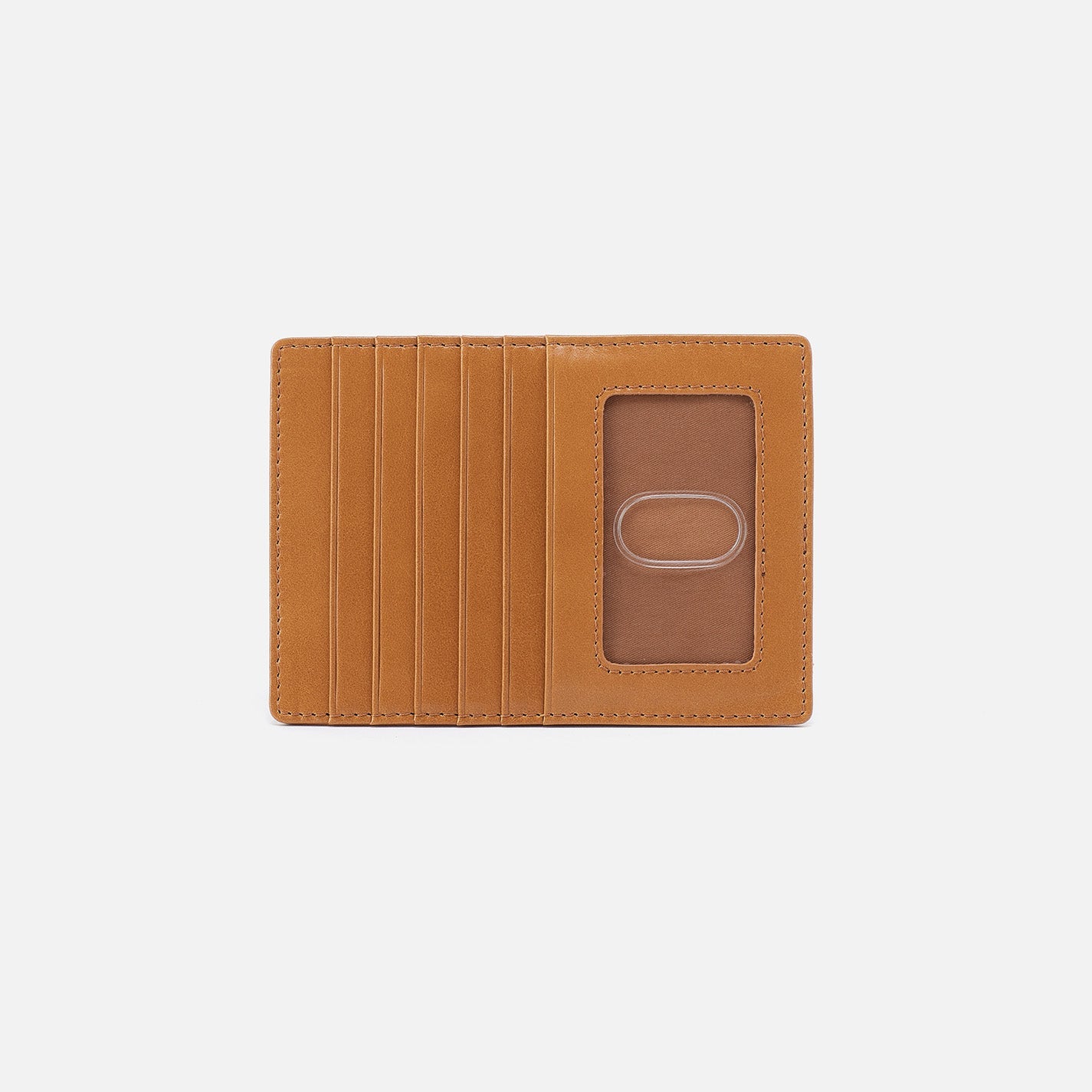 Euro Slide Card Case in Polished Leather – Natural