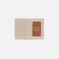 Euro Slide Card Case In Metallic Leather – Sand Shimmer