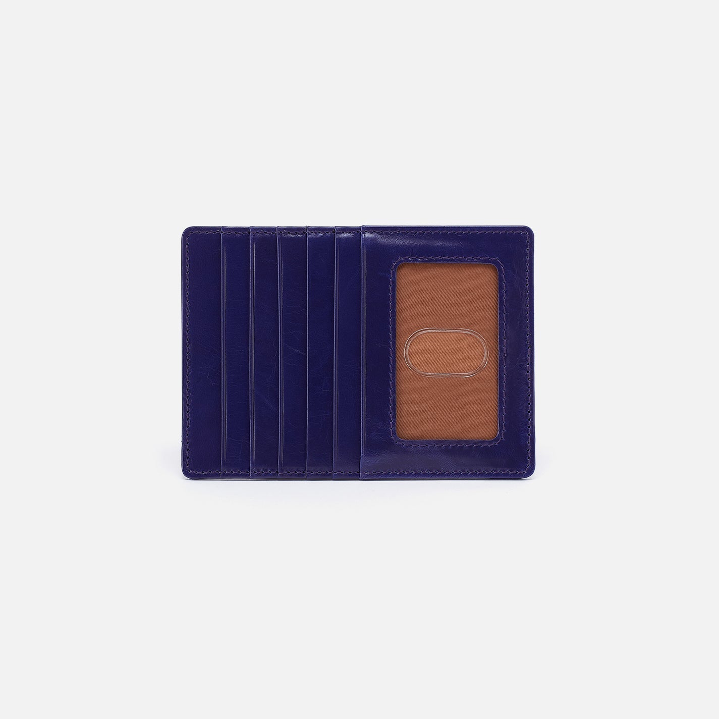 Euro Slide Card Case in Polished Leather – Winter Violet