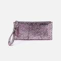 Vida Wristlet In Metallic Leather – Blush Crackle