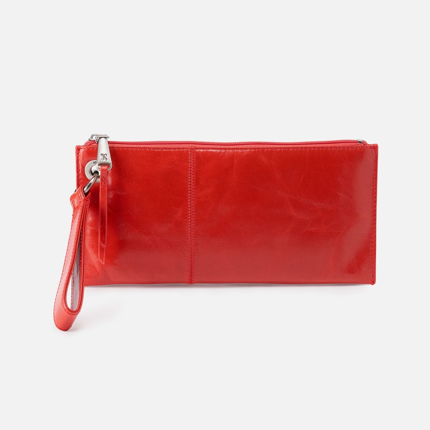Vida Wristlet In Polished Leather – Grenadine