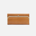 Rachel Continental Wallet in Polished Leather – Natural