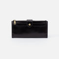 Dunn Continental Wallet in Polished Leather – Black