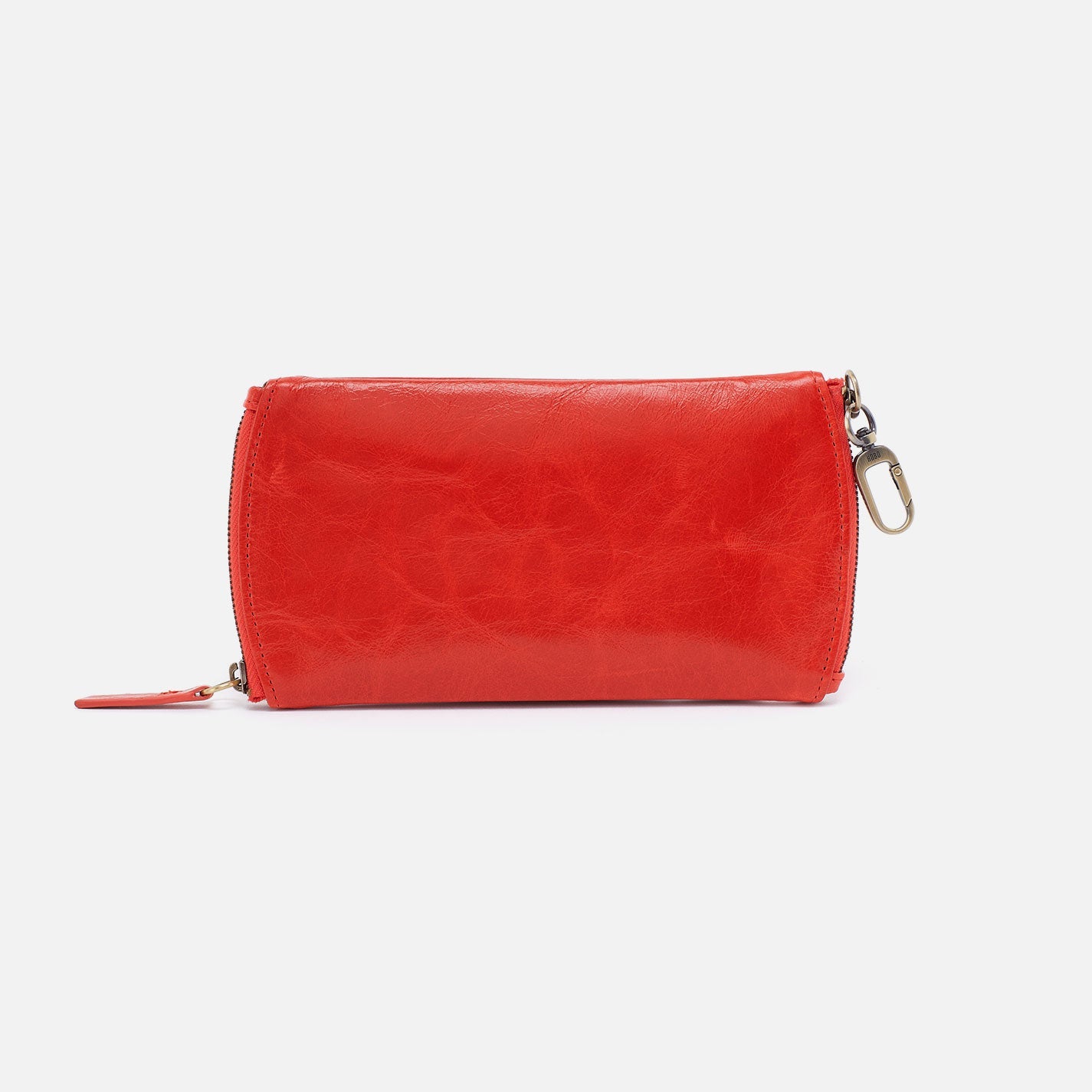 Spark Double Eyeglass Case In Polished Leather – Grenadine