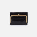 Robin Compact Wallet in Polished Leather – Black