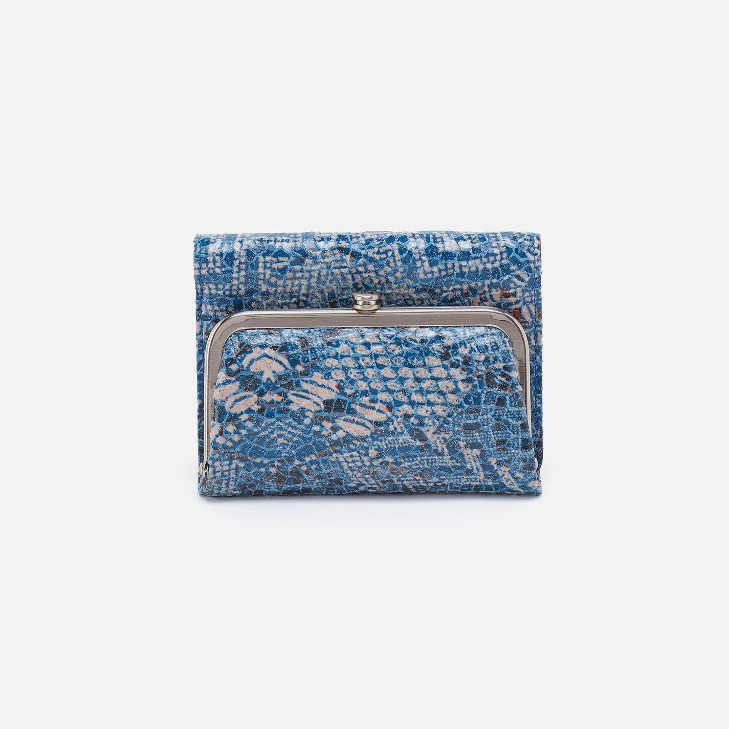 Robin Compact Wallet In Printed Leather – Boho Bandana