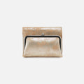 Robin Compact Wallet In Metallic Leather – Saddle Stardust