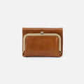Robin Compact Wallet in Polished Leather – Truffle