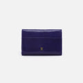 Jill Trifold Wallet in Polished Leather – Winter Violet