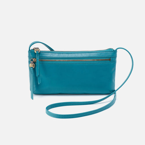 Cara Crossbody In Polished Leather – Biscayne Blue