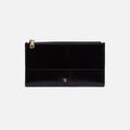 Jill Large Bifold Wallet in Polished Leather – Black