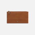 Jill Large Bifold Wallet in Polished Leather – Truffle