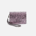 Ross Bead Wristlet In Metallic Leather – Blush Crackle