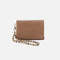 Ross Bead Wristlet In Polished Leather – Cashmere