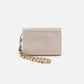 Ross Bead Wristlet In Metallic Leather – Sand Shimmer