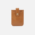 Dunn Card Case In Polished Leather – Natural