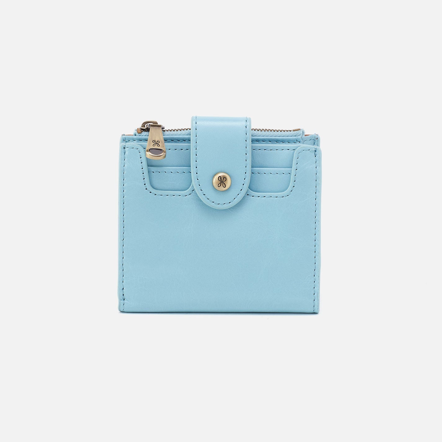 Dunn Mini Wallet In Polished Leather – Stratosphere