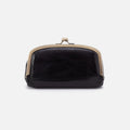 Save Face Frame Pouch In Polished Leather – Black