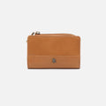 Jill Card Case In Polished Leather – Natural