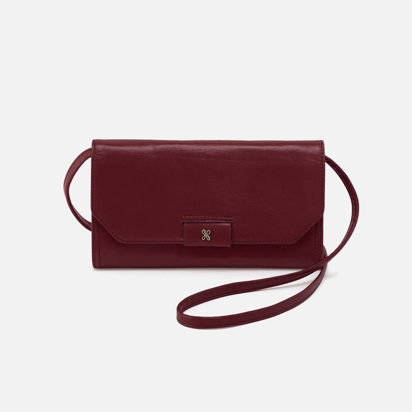Romy Wallet Crossbody in Polished Leather – Saddleberry