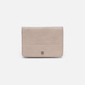Jill Bifold Wallet in Aniline Gloss Leather – Stone Gloss