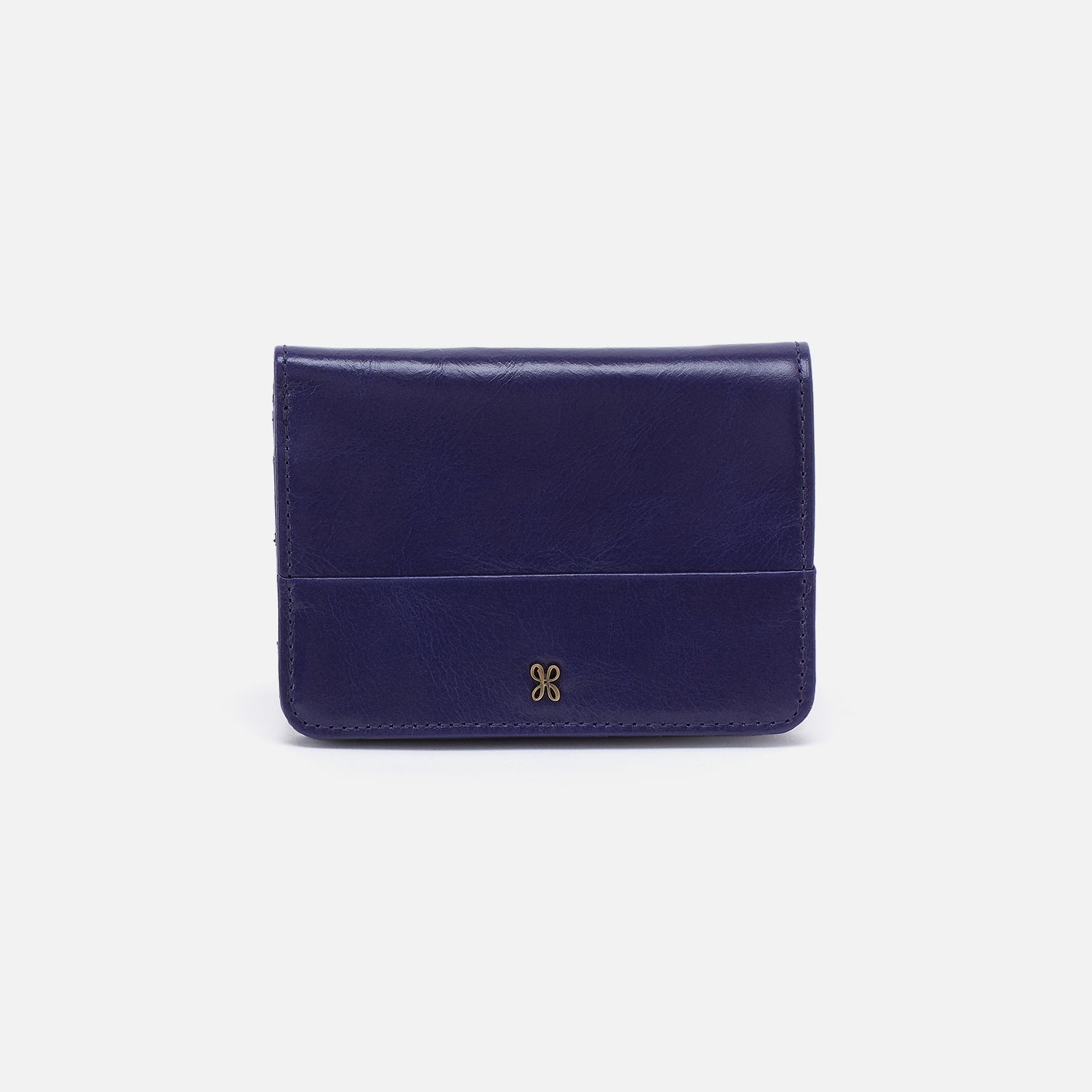 Jill Bifold Wallet in Polished Leather – Winter Violet