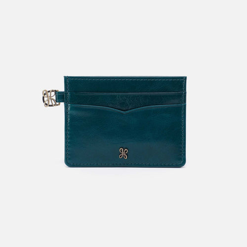 Charmed Card Case in Polished Leather – Wild Bluegrass